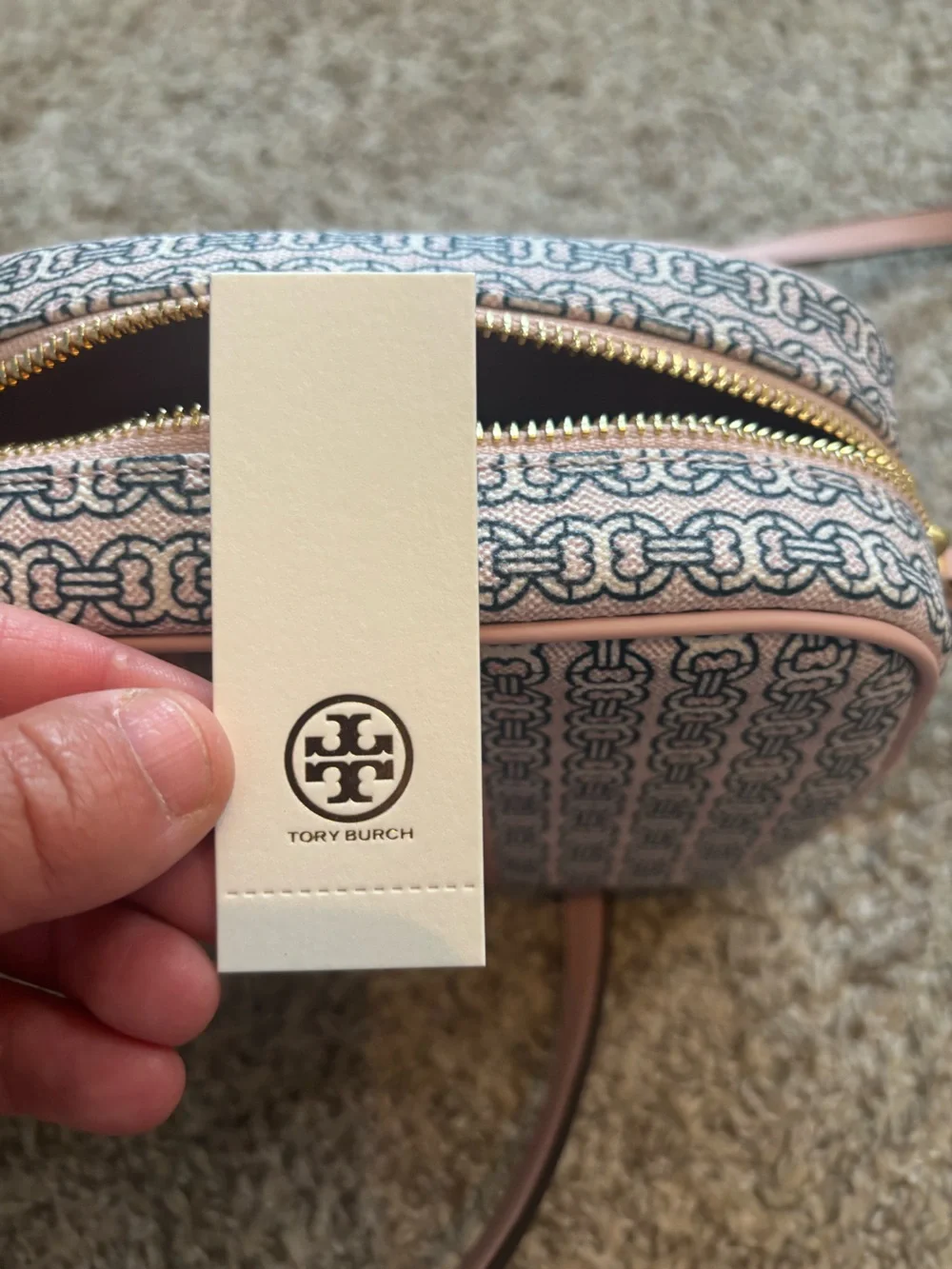 NWT Tory Burch Gemini Link Canvas Mini Bag
